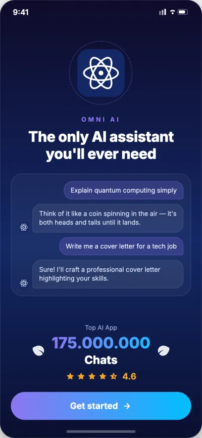 Omni AI app screen